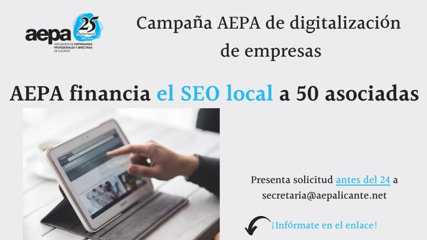 Campaña AEPA digitalización de empresas y profesionales asociadas