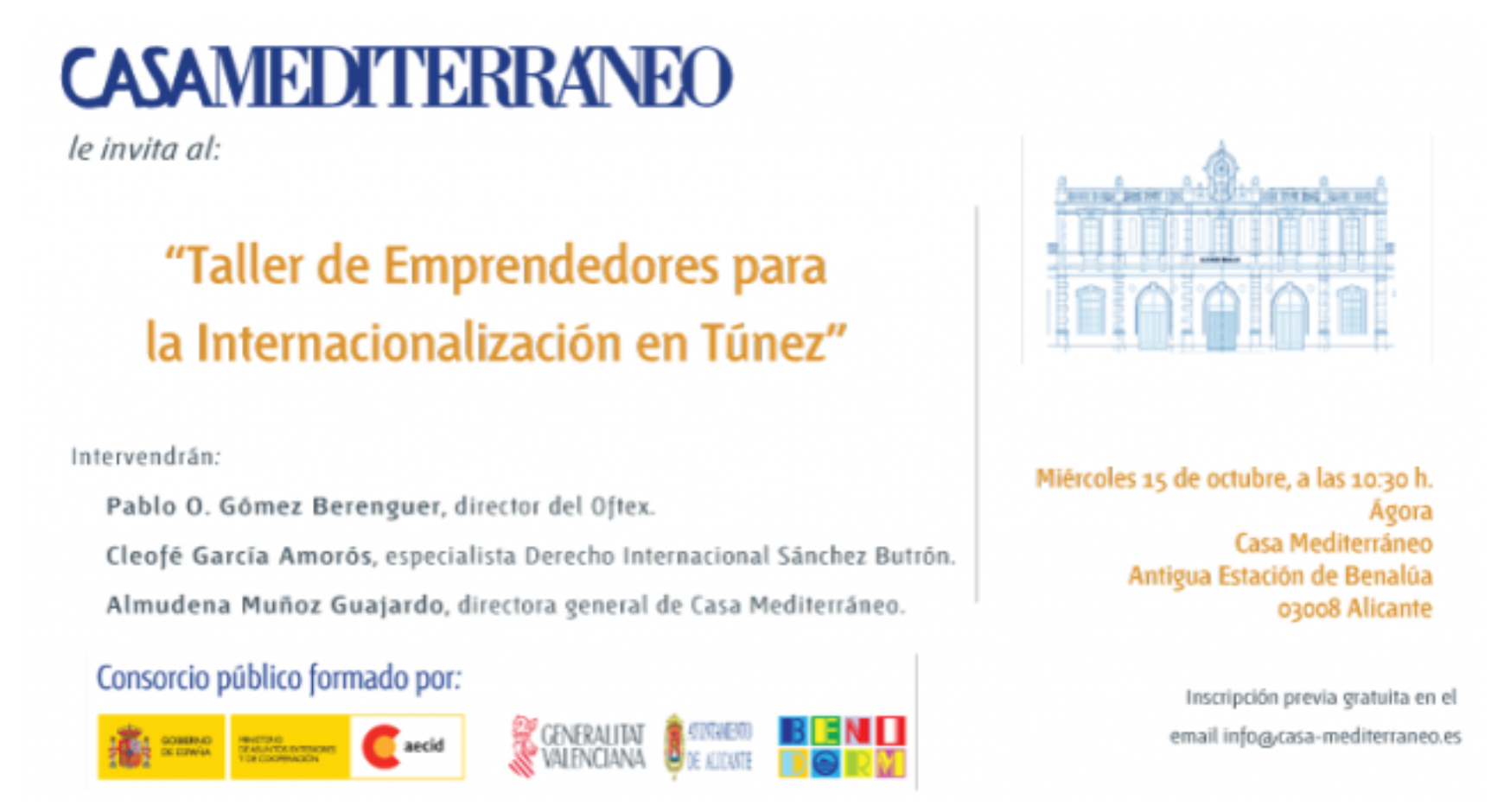 CASA MEDITERRANEO: taller emprendedores para la internacionalización en Túnez