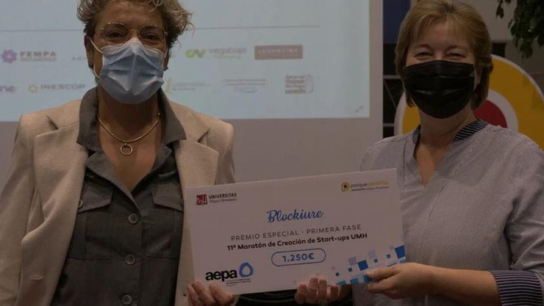 Presentación del premio AEPA en la 11ª Maratón de Creación de Start-ups de la UMH.